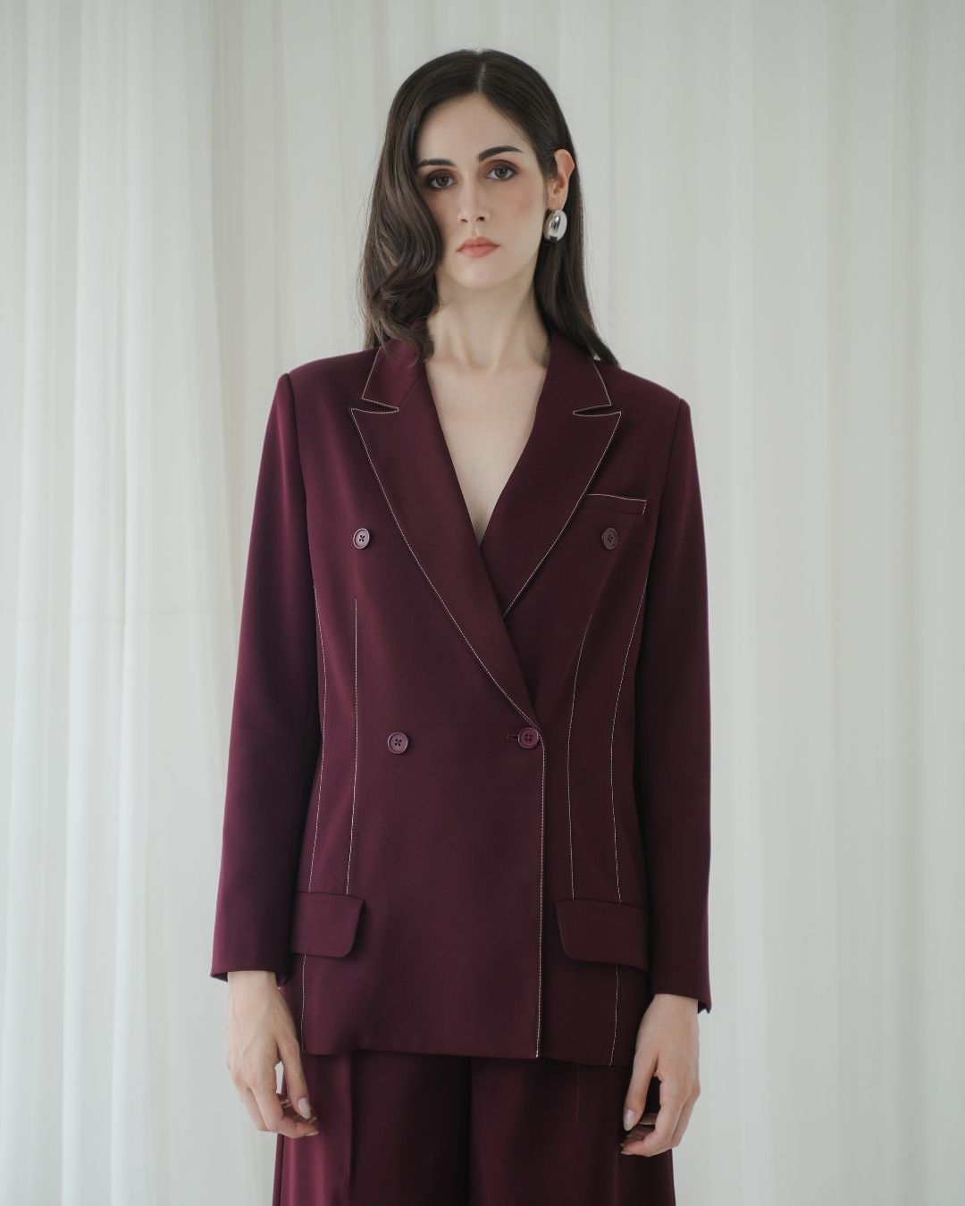 Constella Accent Stitch Blazer