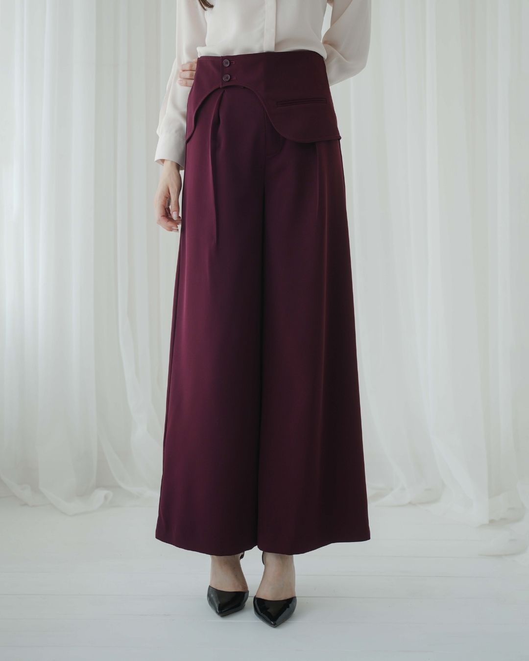 Constella Curve Flap Trousers