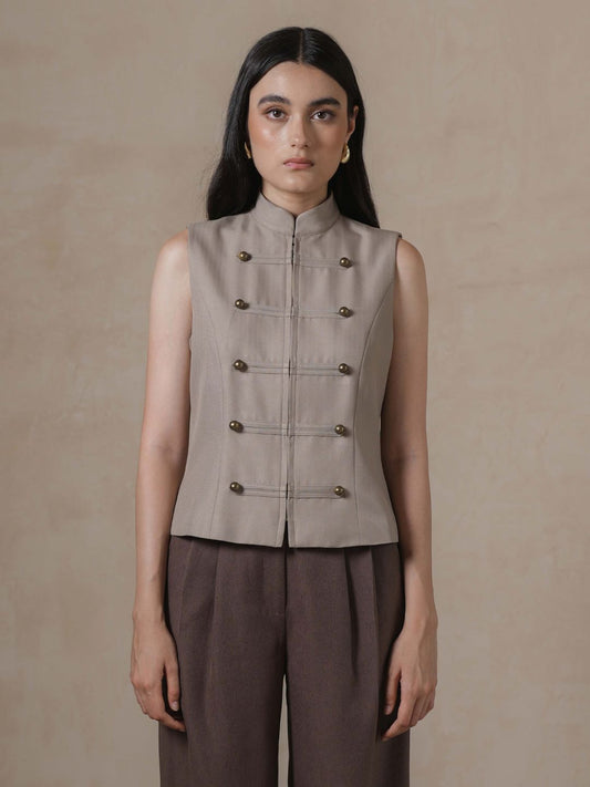 INVIO Dixie Napoleon Vest | Rompi Wanita - Marea Collection
