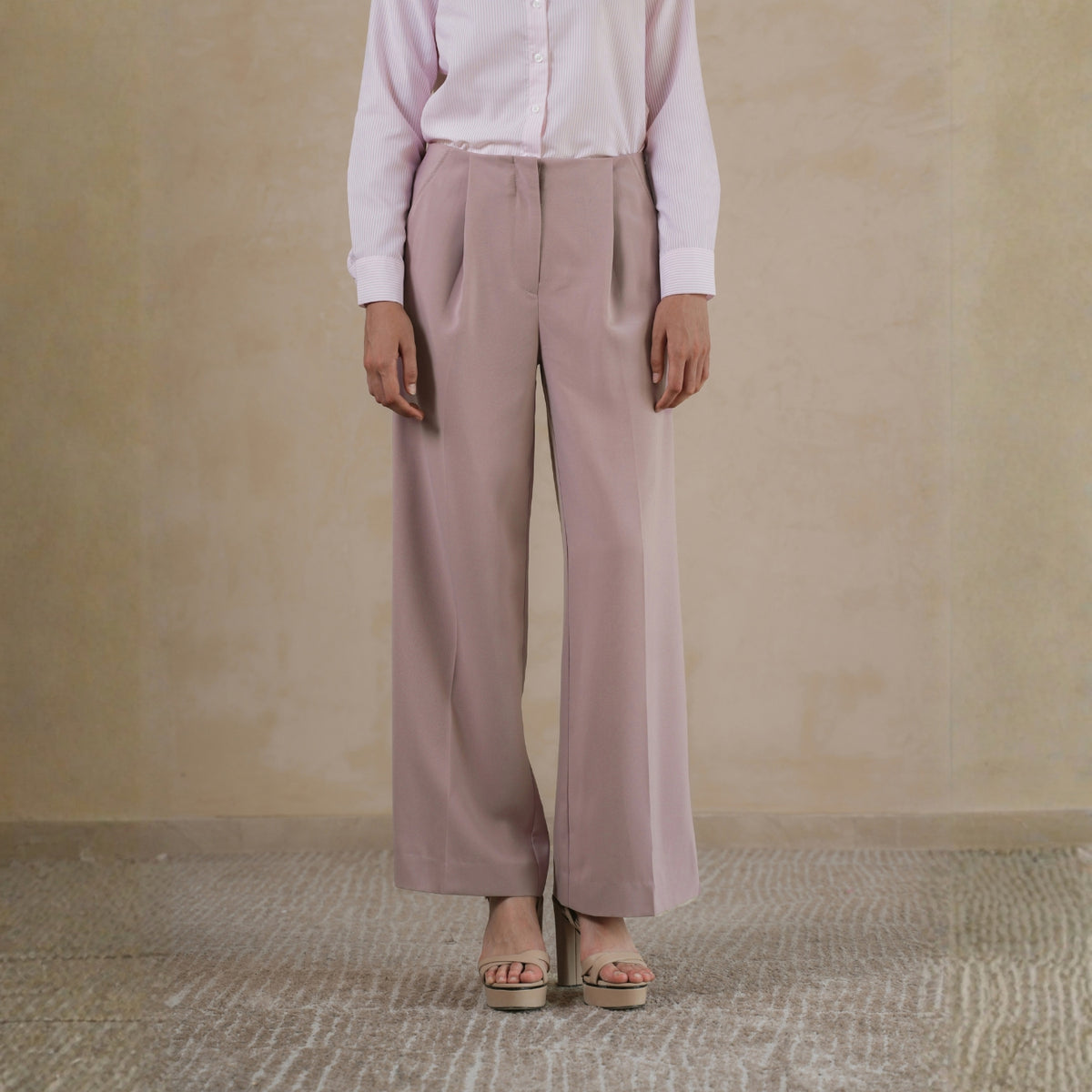 INVIO Despina Overlap Fold Trousers | Celana Wanita - Marea Collection