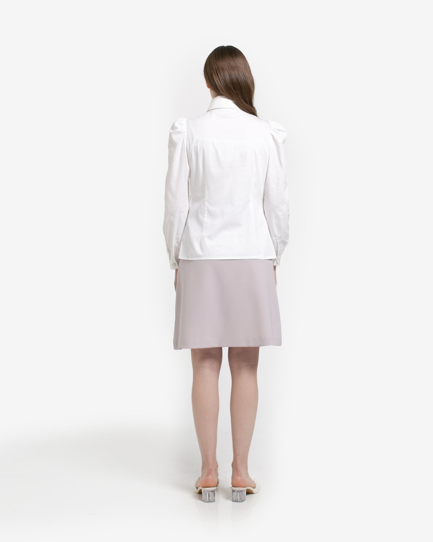 Maisie Puﬀ Shoulder Shirt Broken White